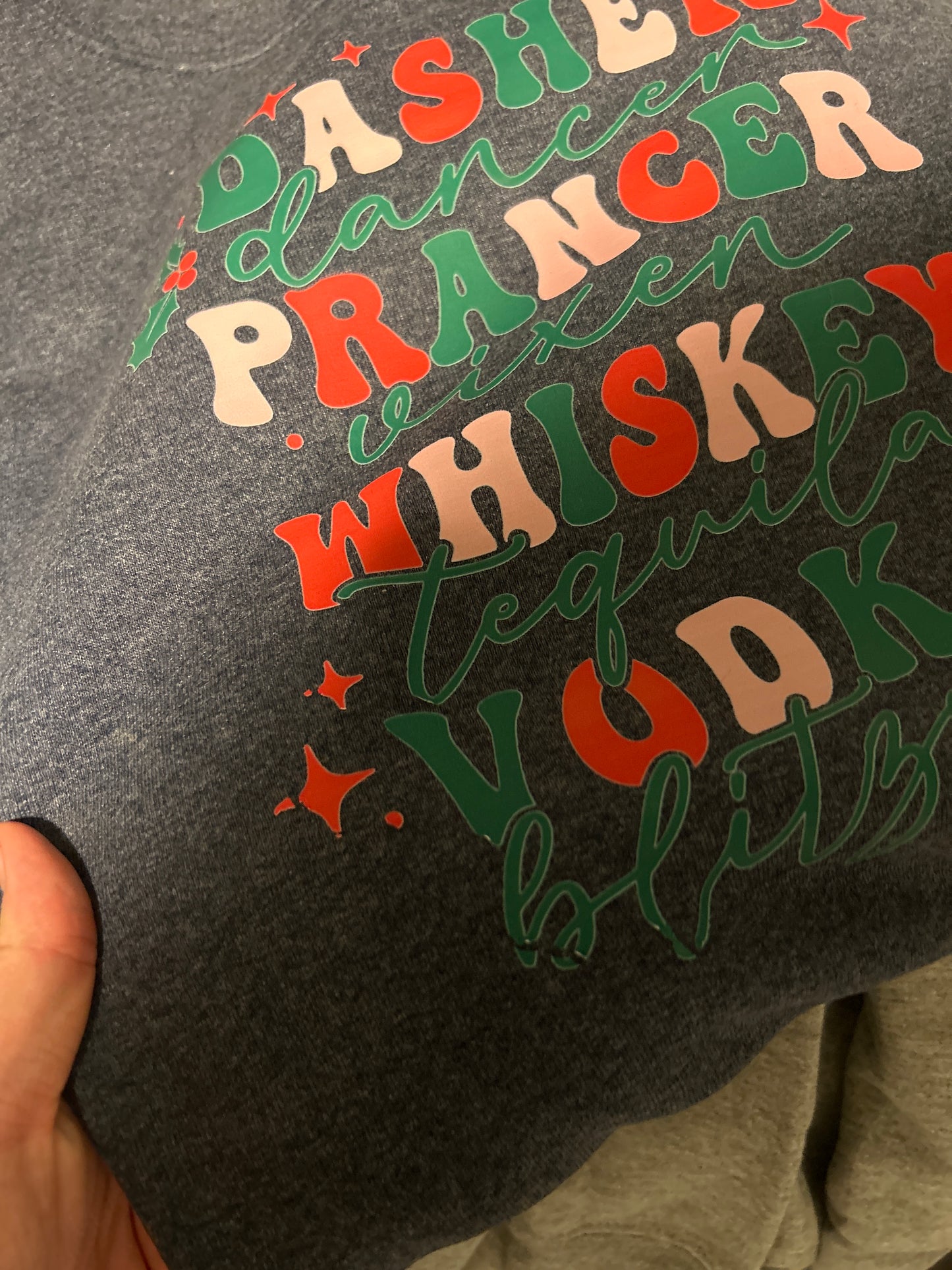 XL funny alcohol crew - small imperfections