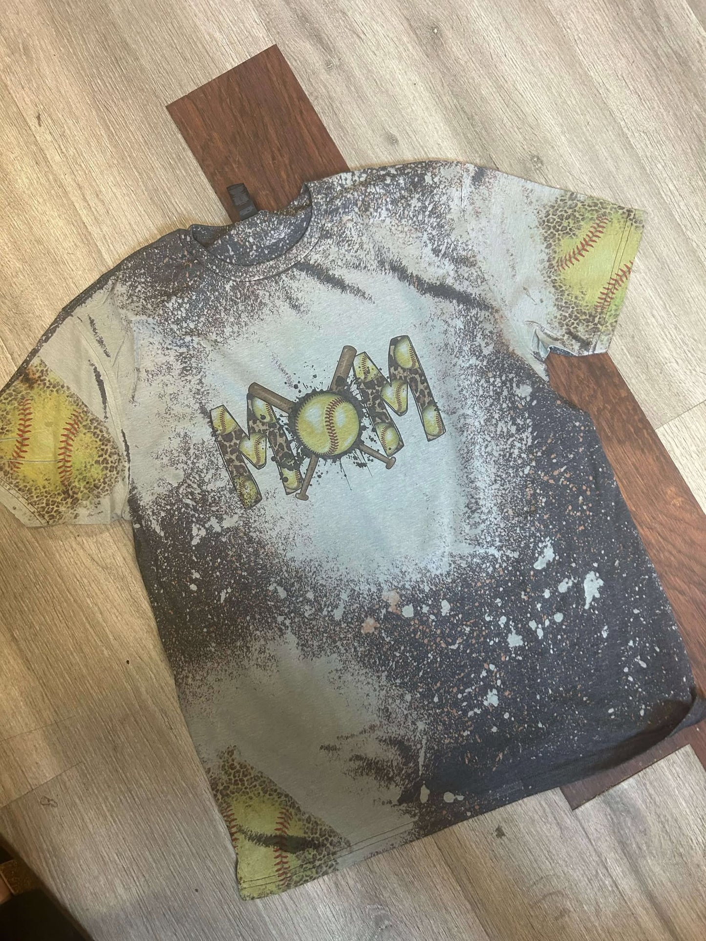 Softball Mama Bleached Tee