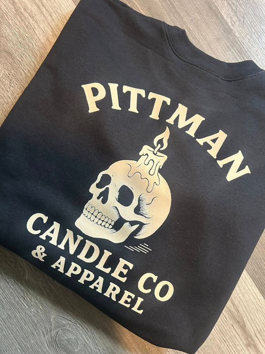 Pittman Skull Candle Top (Front & Back Logo)