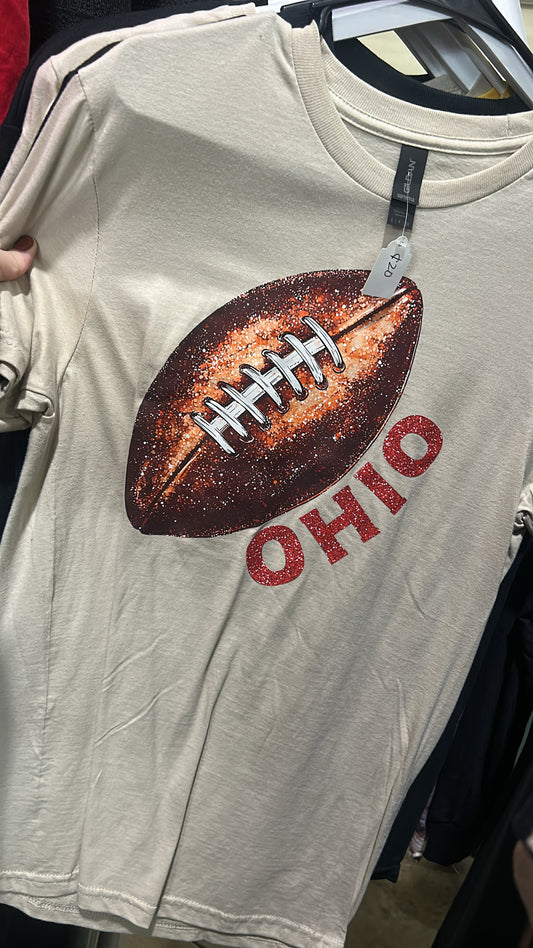 Size Small- Ohio Front Print Short Sleeve