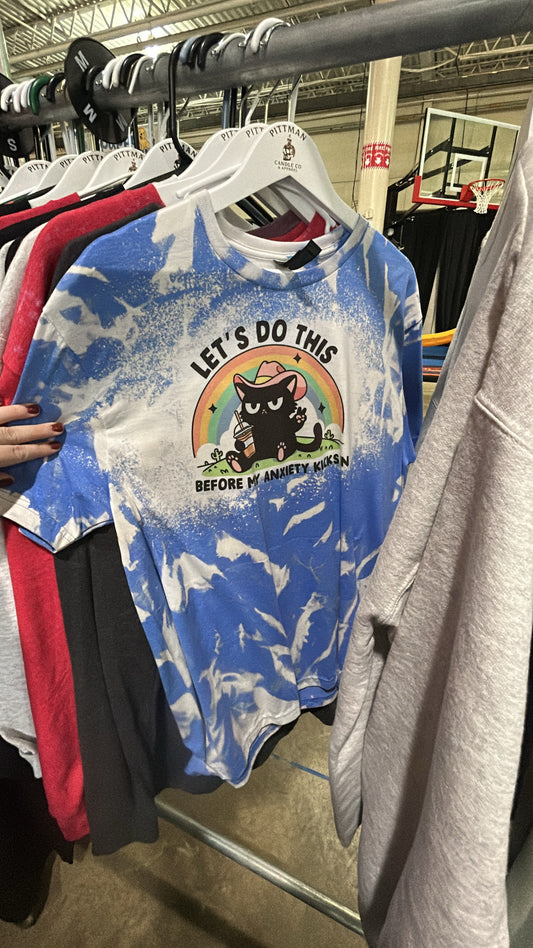 Large- Anxiety Cat tee