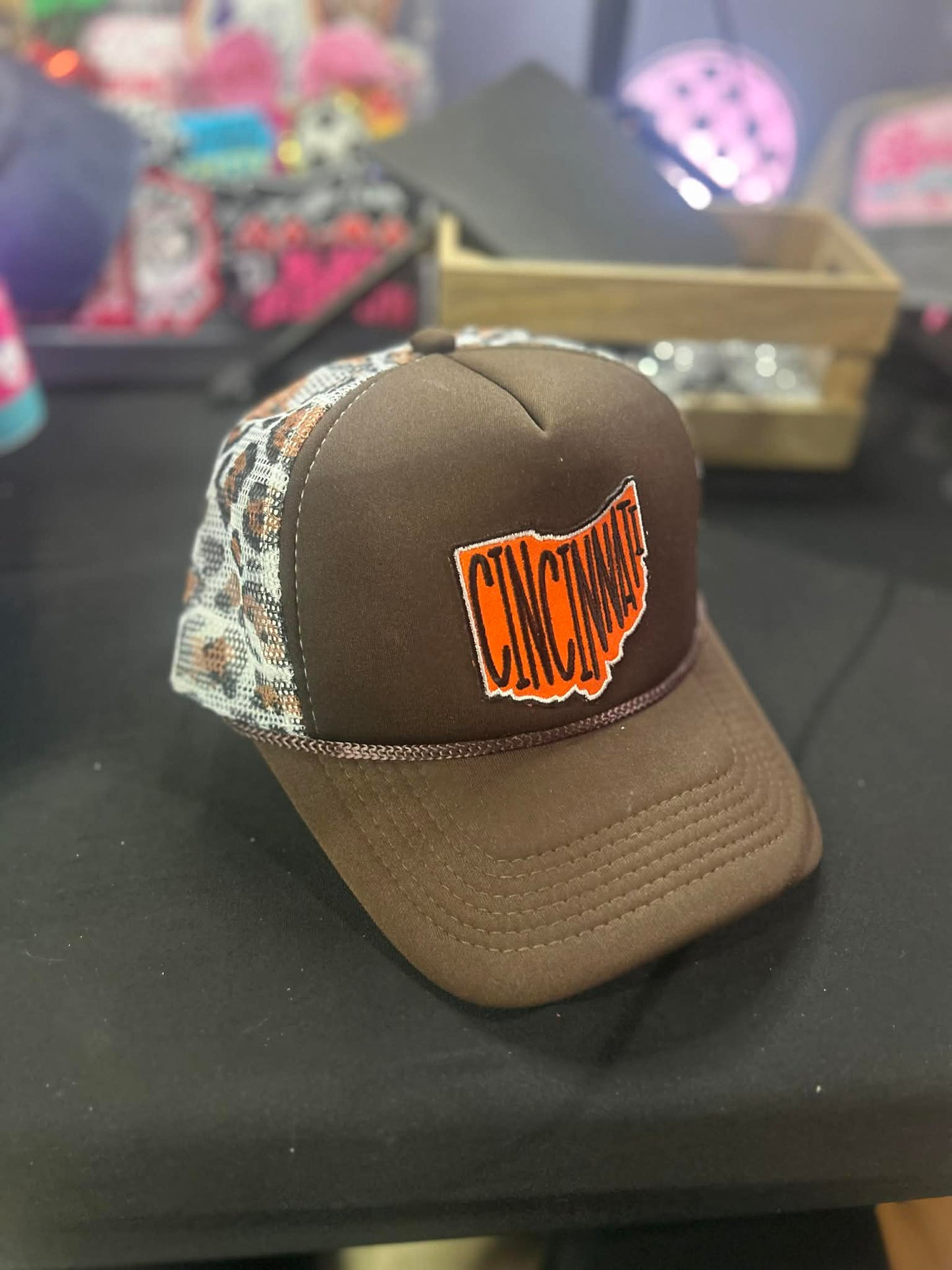 Cincinnati Leopard Print Hat