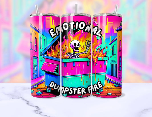 Emotional Dumpster Fire Tumbler