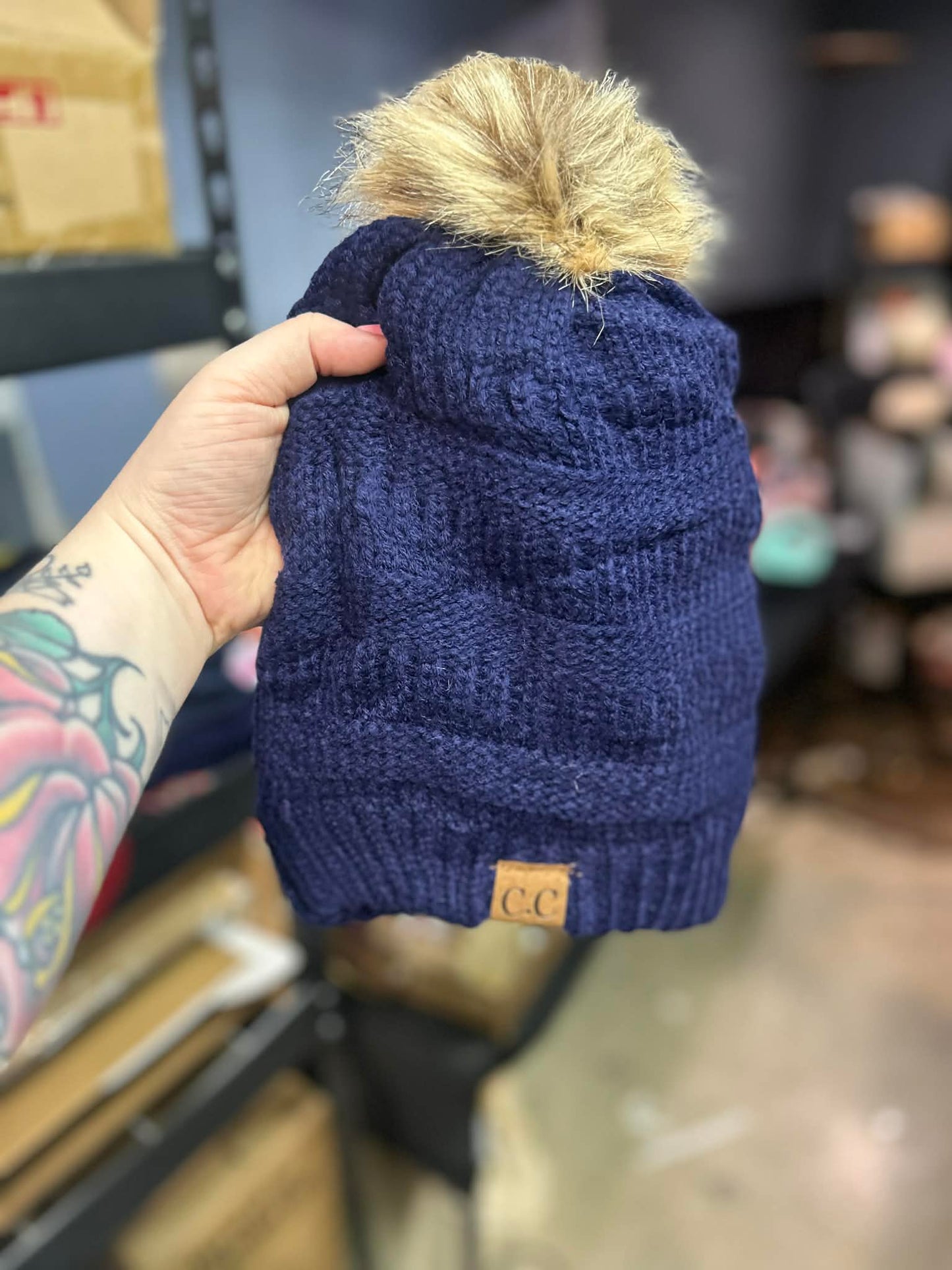 CC Pom Beanies