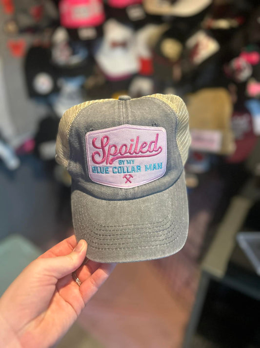 Spoiled By My Blue Collar Husband Hat