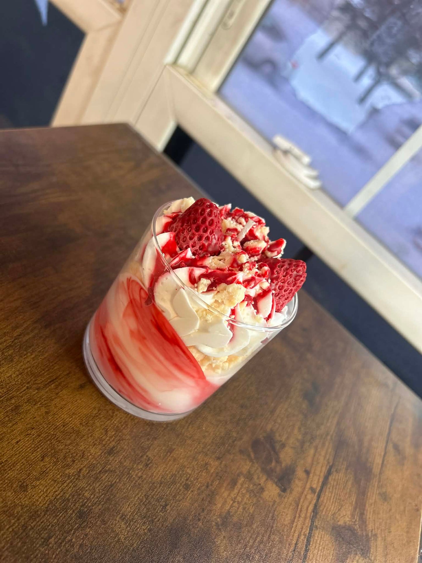 Strawberry Crunch Cake Candles