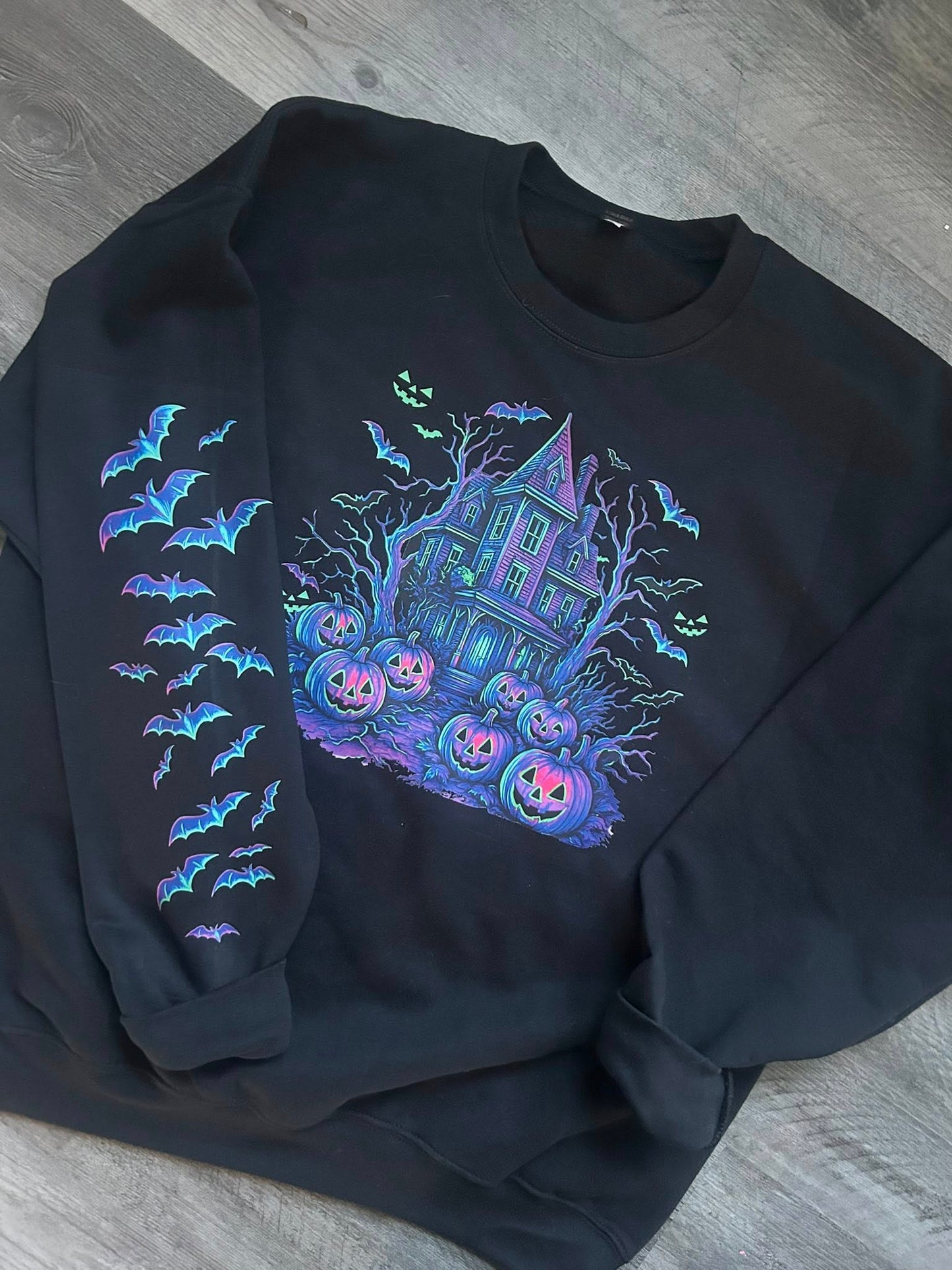 Large Halloween House Crewneck