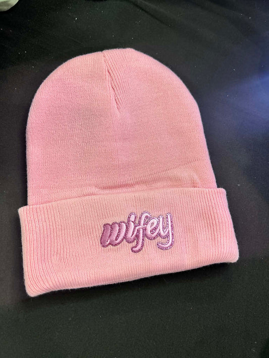 Wifey Pink Beanie