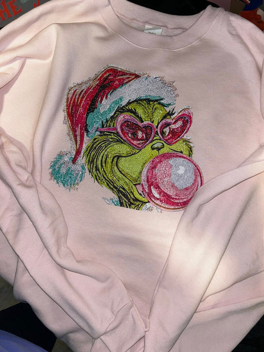 Bubblegum Grinch Top