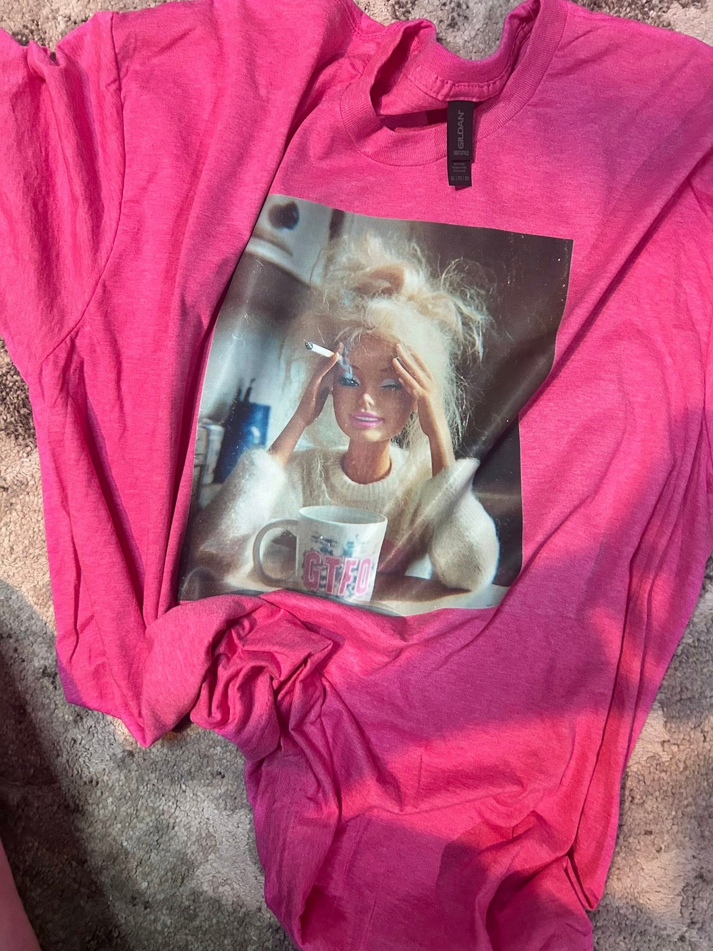 Stressed Barbie Top