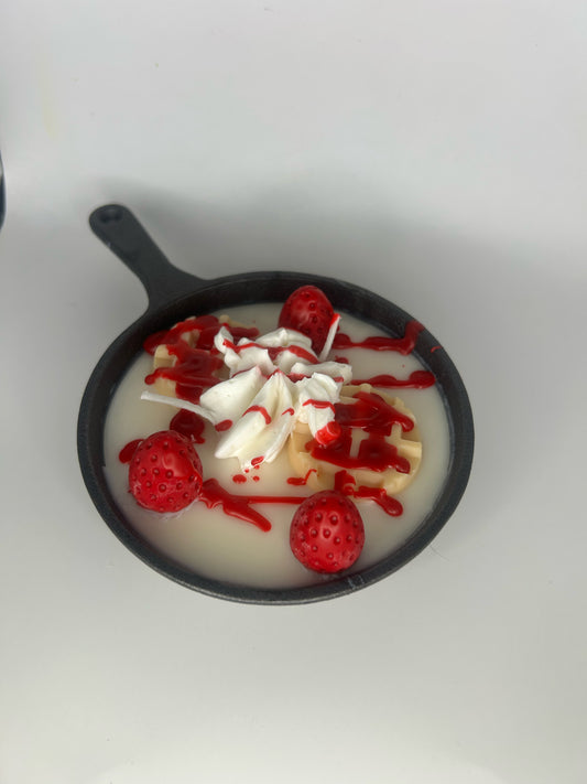 Strawberry shortcake Skillet Candles