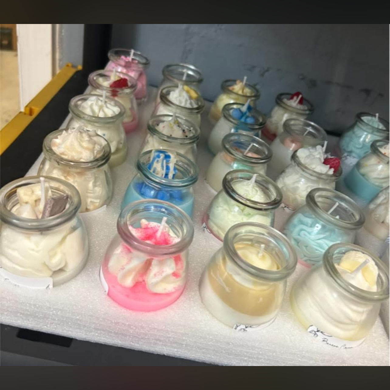 Mini Yogurt Jar Candles RANDOM SCENTS