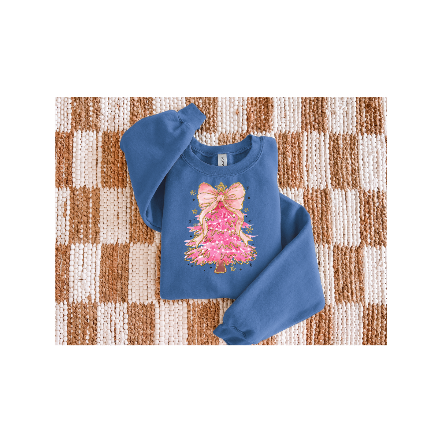 Pink Glitter Tree Top