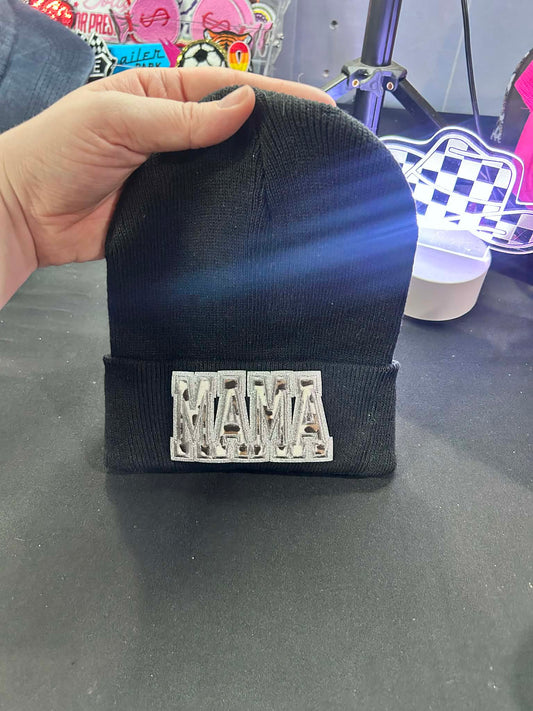Mama Cow Print Beanie
